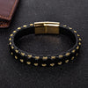 Stylish black gold bracelet 
