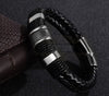 black leather bracelet 